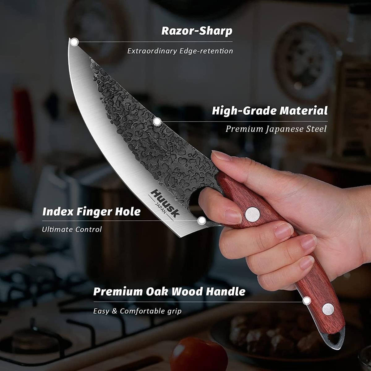 Huusk Viking Hand Forged Boning Knife